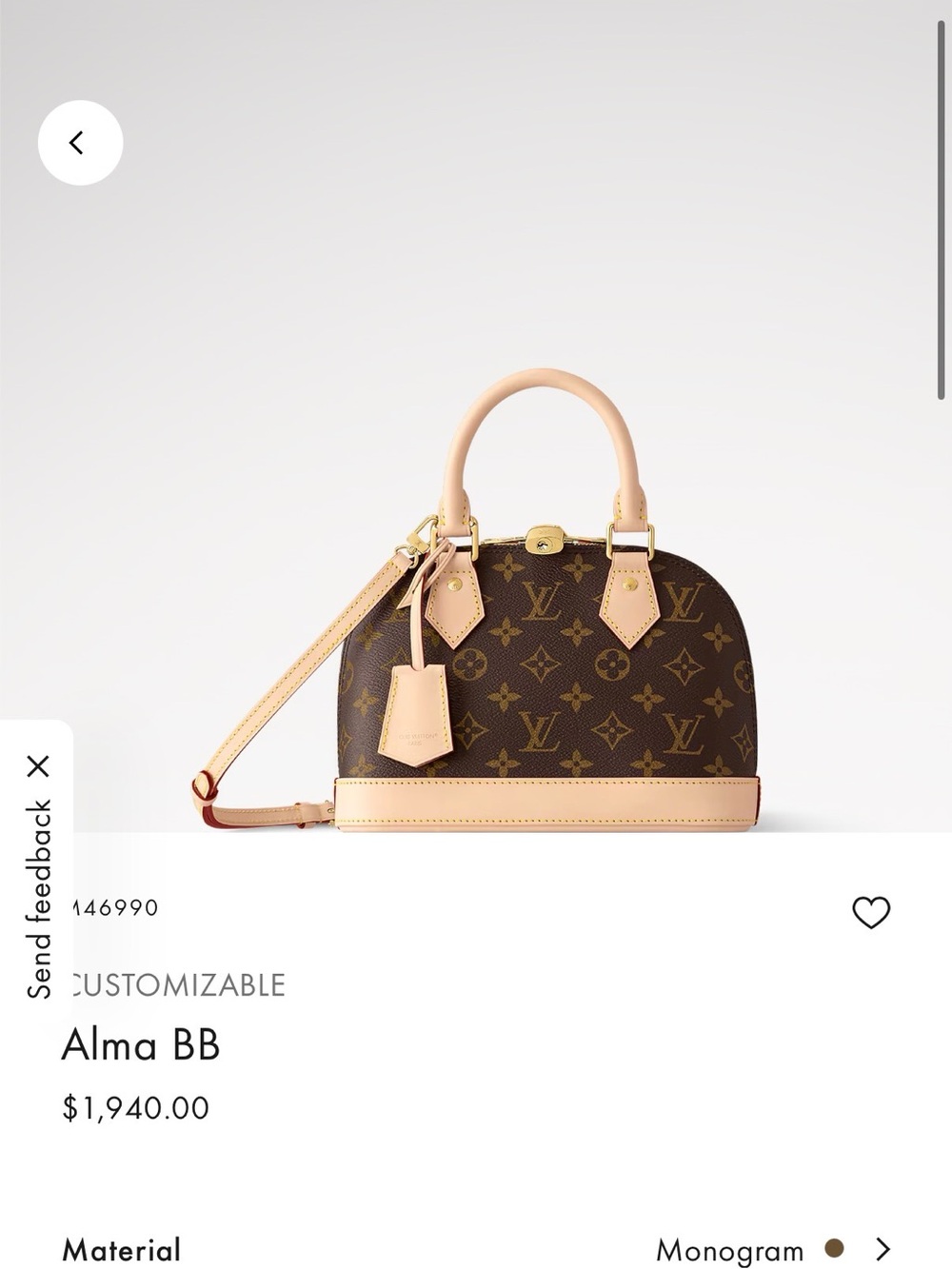 Louis Vuitton Monogram Alma BB Satchel in Brown and Tan with LV adjustable strap - Picture 15 of 16